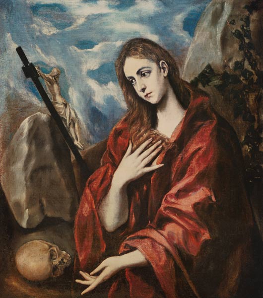 Repentant Mary Magdalene from (eigentl. Dominikos Theotokopulos) Greco, El