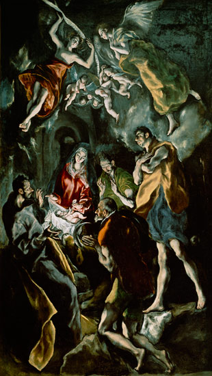 The Adoration of the Shepherds, from the Santo Domingo el Antiguo Altarpiece from (eigentl. Dominikos Theotokopulos) Greco, El