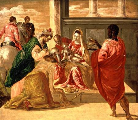 The Adoration of the Magi from (eigentl. Dominikos Theotokopulos) Greco, El