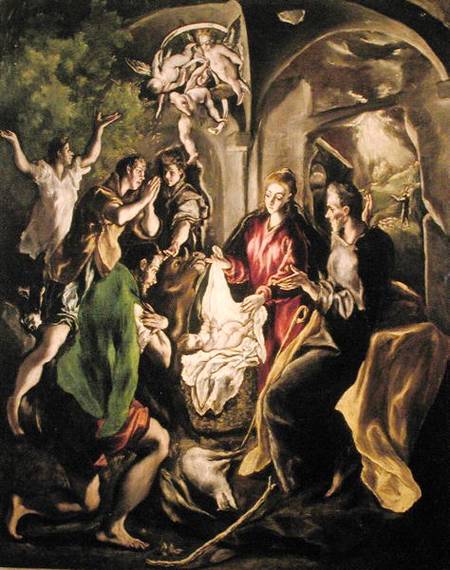 Adoration of the Shepherds from (eigentl. Dominikos Theotokopulos) Greco, El
