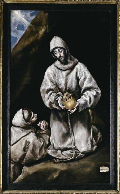 Der heiliger Franziskus meditierend. from (eigentl. Dominikos Theotokopulos) Greco, El