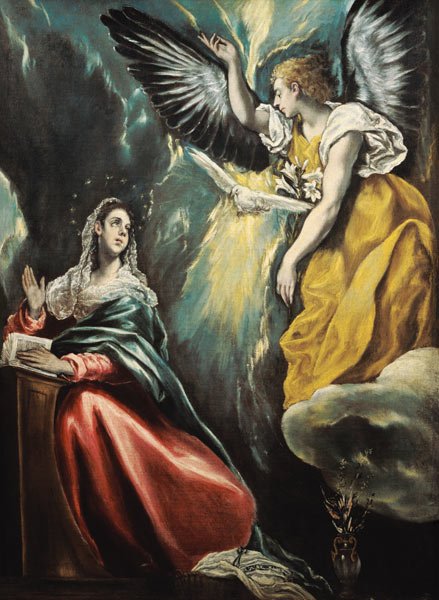 The Annunciation from (eigentl. Dominikos Theotokopulos) Greco, El