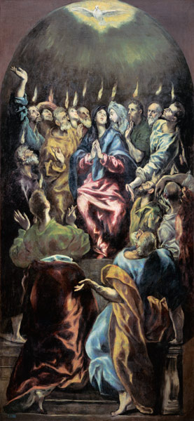 The Pentecost from (eigentl. Dominikos Theotokopulos) Greco, El
