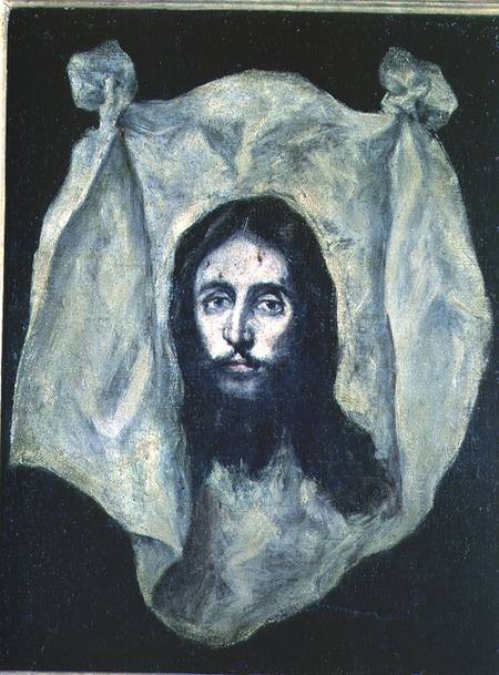 Face of the Christ from (eigentl. Dominikos Theotokopulos) Greco, El