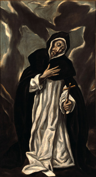 St.Dominic Praying from (eigentl. Dominikos Theotokopulos) Greco, El