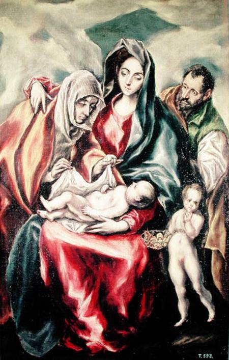 The Holy Family from (eigentl. Dominikos Theotokopulos) Greco, El