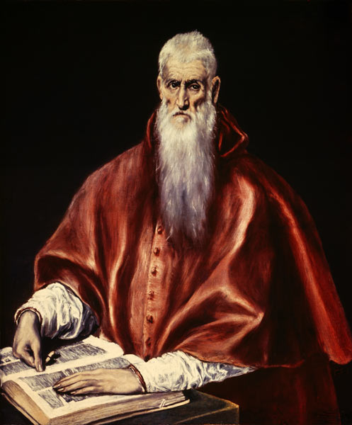 Saint Jerome as Cardinal from (eigentl. Dominikos Theotokopulos) Greco, El