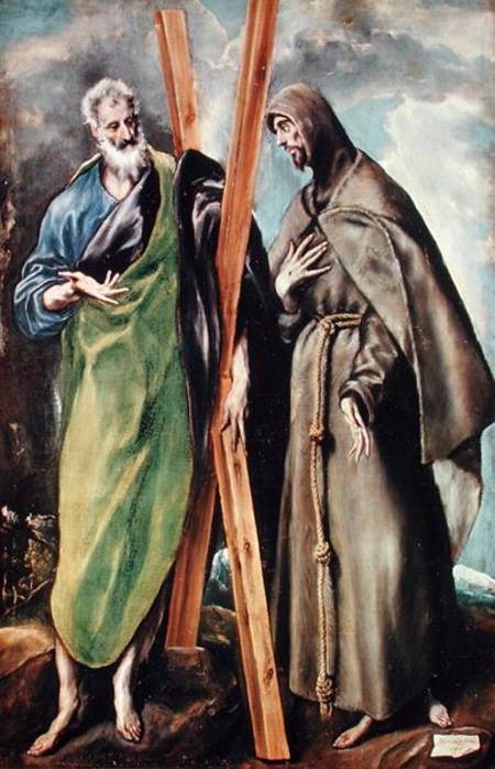 SS. Andrew and Francis of Assisi from (eigentl. Dominikos Theotokopulos) Greco, El