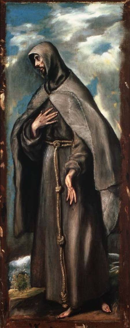 St.Francis of Assisi (c.1182-1220) from (eigentl. Dominikos Theotokopulos) Greco, El