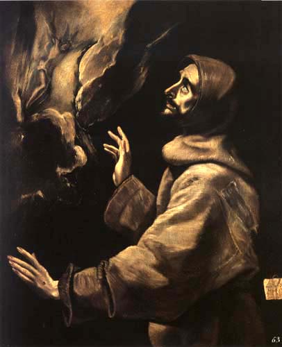 Stigmatisation des hl. Franziskus II from (eigentl. Dominikos Theotokopulos) Greco, El