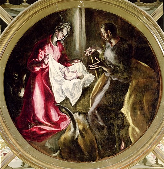 The Nativity, 1587-1614 from (eigentl. Dominikos Theotokopulos) Greco, El