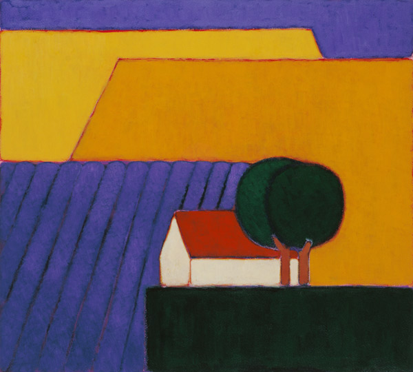 Lavender Field, Provence, 2004 (acrylic on paper)  from Eithne  Donne