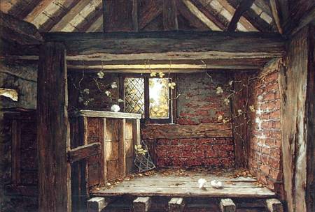 Among the Rafters, Speke Hall, Liverpool  on paper on from Elias Mollineaux Bancroft