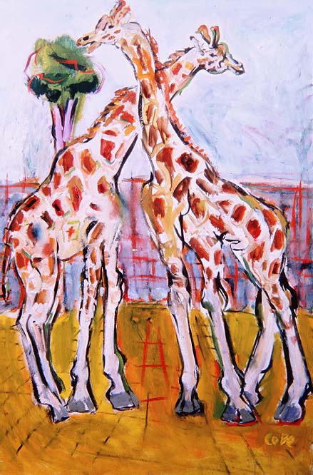 Giraffes in Dublin Zoo  from Elizabeth Cope
