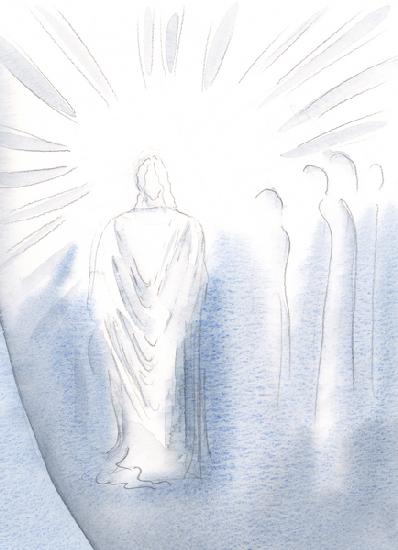Christ is hidden behind two veils