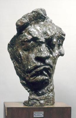 Large Tragic Mask of Ludwig van Beethoven (1770-1827) 1901 (bronze) from Emile-Antoine Bourdelle