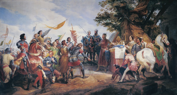 Battle of Bouvines / Vernet from Emile Jean Horace Vernet