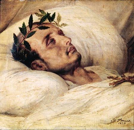 Napoleon I (1769-1821) on his Deathbed from Emile Jean Horace Vernet