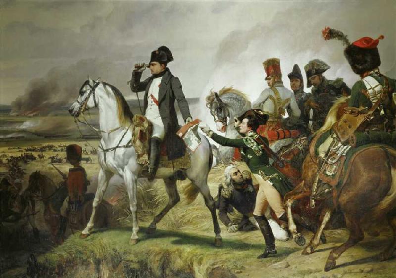 Napoleon Bonaparte in der Schlacht von Wagram from Emile Jean Horace Vernet