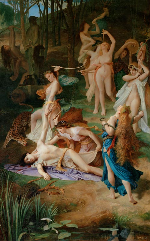 Death of Orpheus from Emile Lévy