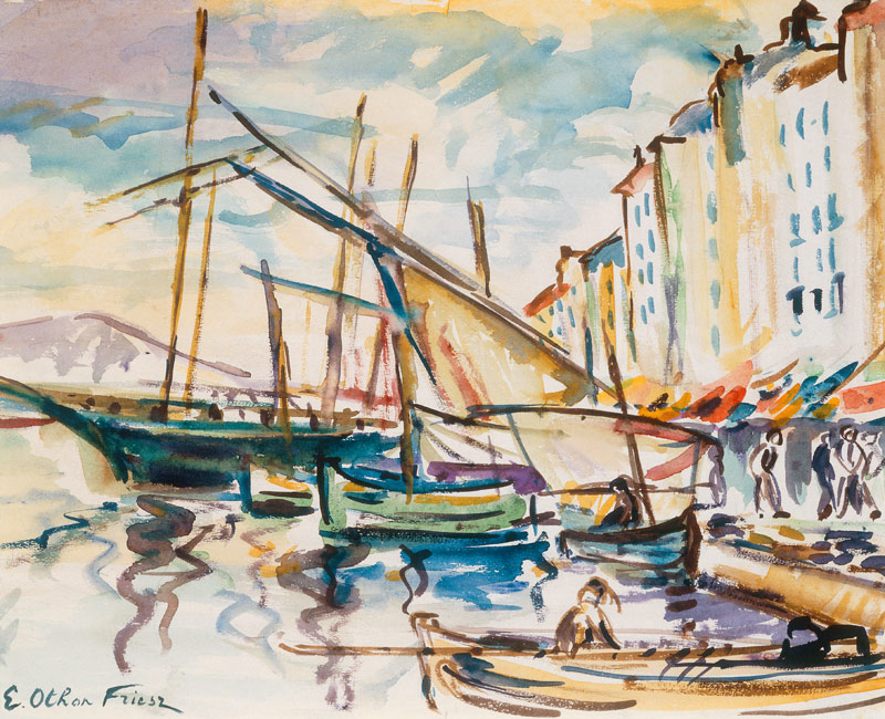 Port de Toulon from Emile Othon Friesz