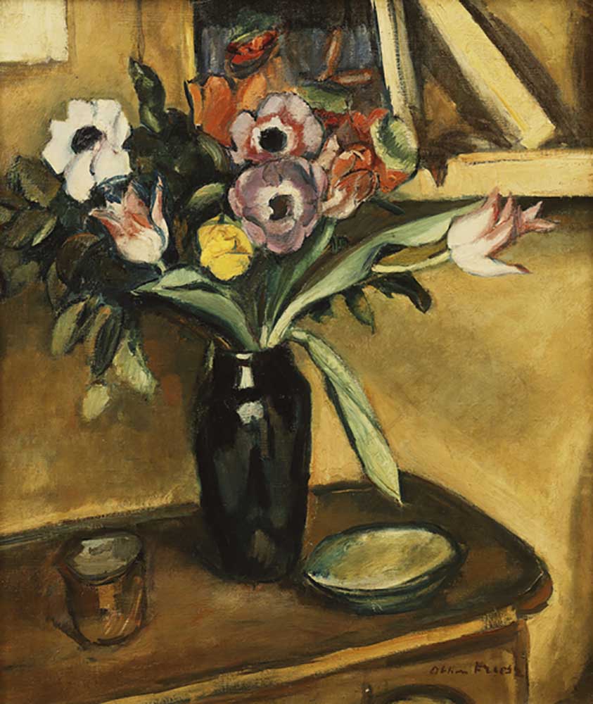 Blumenvase - Anemonen und Tulpen; Blumenvase - Anemonen und Tulpen, from Emile Othon Friesz