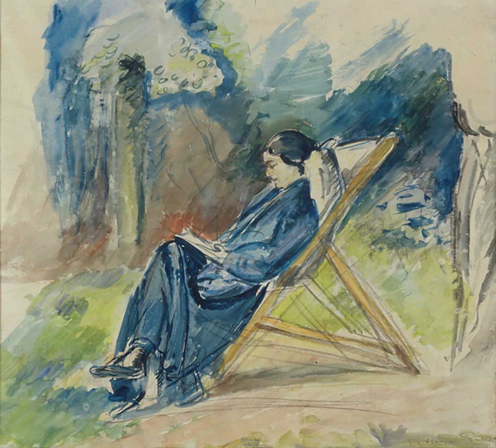 Femme au Chaise Longue, um 1935 from Emile Othon Friesz
