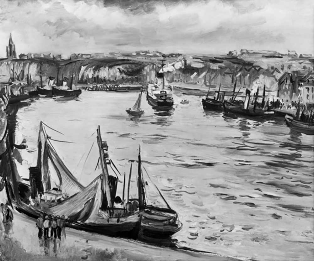 Hafen von Dieppe, Frankreich, Gemälde von Othon Friesz, 1930 from Emile Othon Friesz