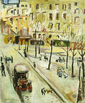 Pariser Straßenszene; Scene de rue, Paris, 1907