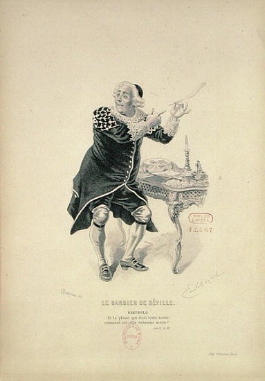 Dr Bartolo, from the opera ''The Barber of Seville'' from Emile Antoine Rossini Bayard