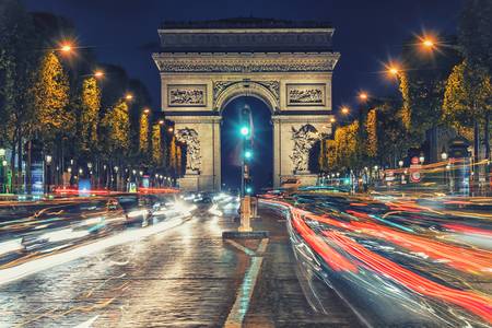 Champs-Elysees By Night