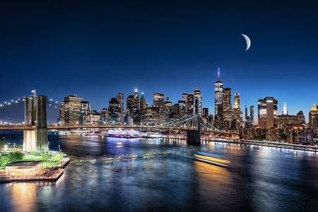 Moonrise in New york