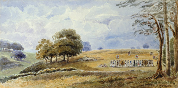 Landscape with Women Archers from English School