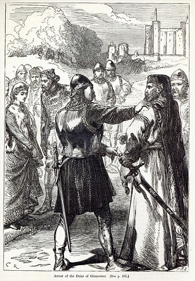 Arrest of the Duke of Gloucester, illustration from ''Cassell''s Illustrated History of England'' from English School