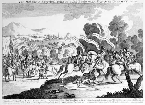 Battle of Minden, 1st August 1759 from English School