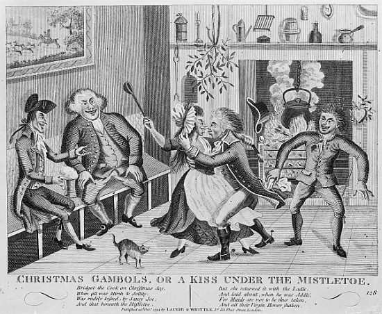 Christmas Gambols, or a Kiss Under the Mistletoe from English School