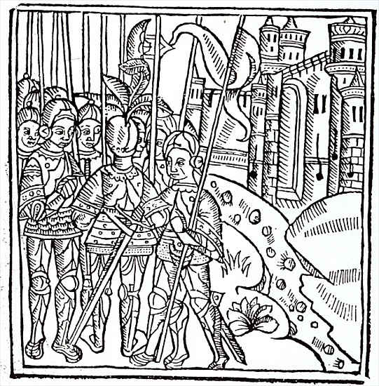 Crusaders, printed by Wynkyn de Worde (d.1534) from English School