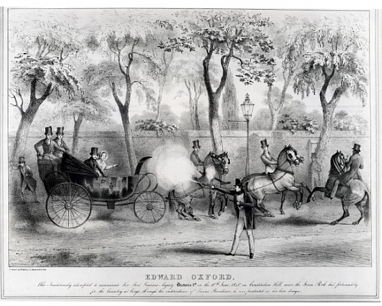 Edward Oxford''s attempt to assasinate Queen Victoria, 10th June 1840 from English School