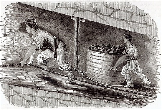 Female Drawer in a Coal-Pit at Little Bolton from English School
