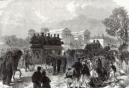 Funeral of Sergeant Brett, the Police Officer killed the Fenians at Manchester, from ''The Illustrat from English School