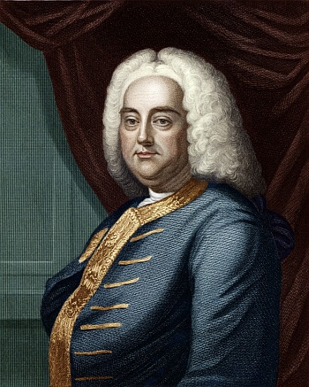 George Frederic Handel; engraved by Thomson  from English School