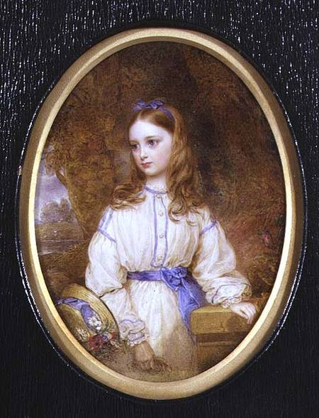 Hon. Georgina Byng (miniature) from English School