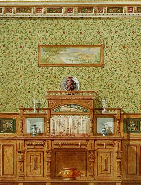 Interior with Sideboard from English School