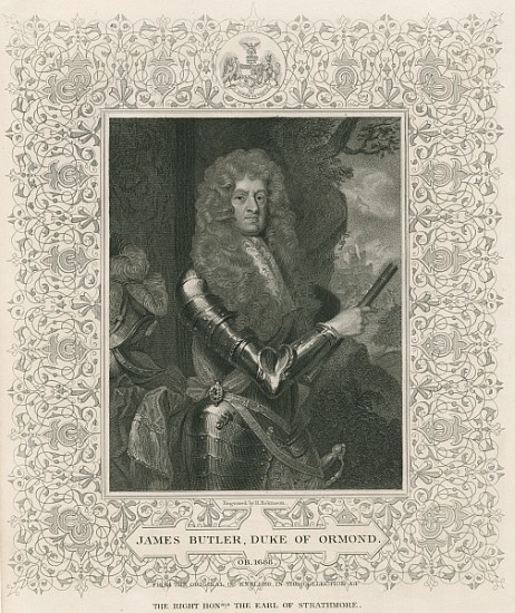 James Butler, 12th Earl and 1st Duke of Ormonde, from ''Lodge''s British Portraits'' from English School