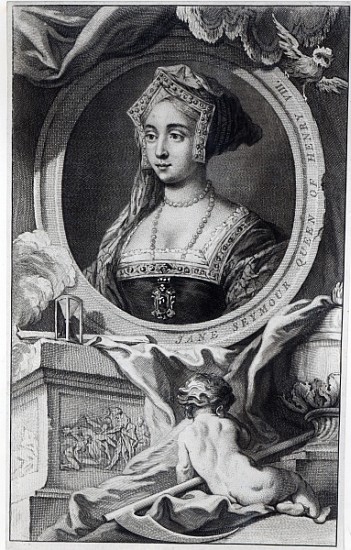 Jane Seymour; engraved by Jacobus Houbraken from English School