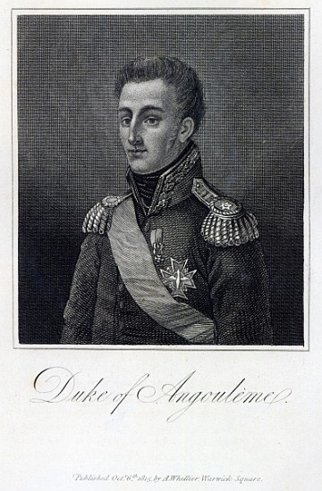 Louis-Antoine de Bourbon (1775-1844) Duke of Angouleme from English School