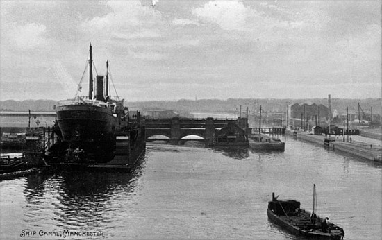 Manchester Ship Canal, c.1910 from English School