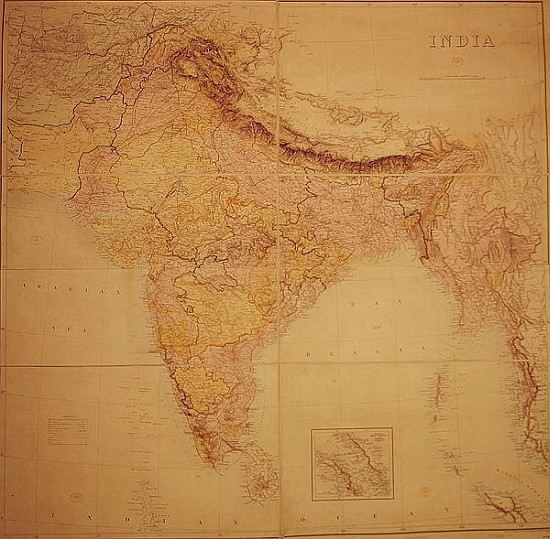 Map of India, published under the direction of Colonel J.T. Walker, C.B., R.E., F.R.S., Surveyor Gen from English School