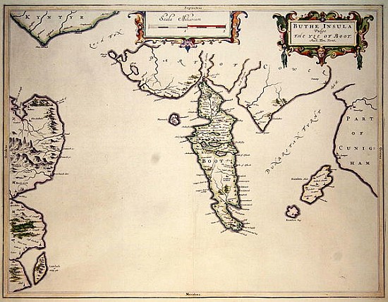 Map of the Isle of Bute from English School