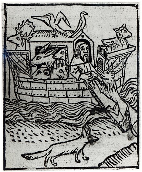Noah''s Ark, illustration from ''Golden Legend'' compiled Jacobus de Voragine and publishedWilliam C from English School